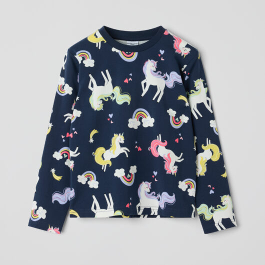 Long sleeve top unicorns