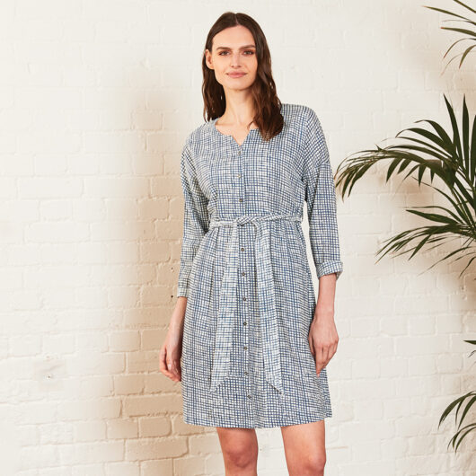 Nomads Tunic Shirt Dress - White