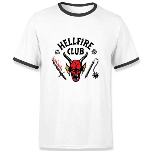 Stranger Things Hellfire Club Ringer T-Shirt - S